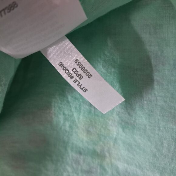 J. Crew Factory‎ Dress Women's 2 Petite Green Midi V Neck Smocked Cottagecore - Picture 12 of 16